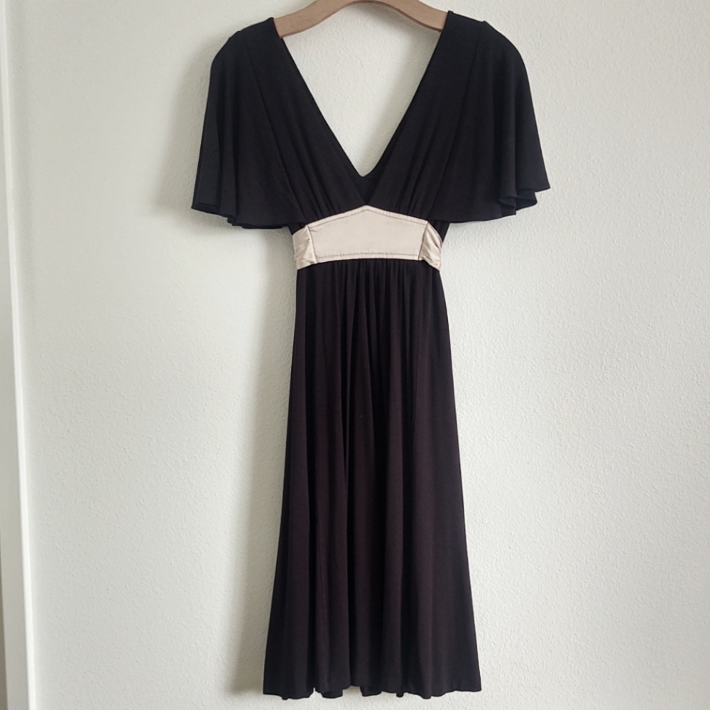 Bebe Deep V Dress, Size XS 💃